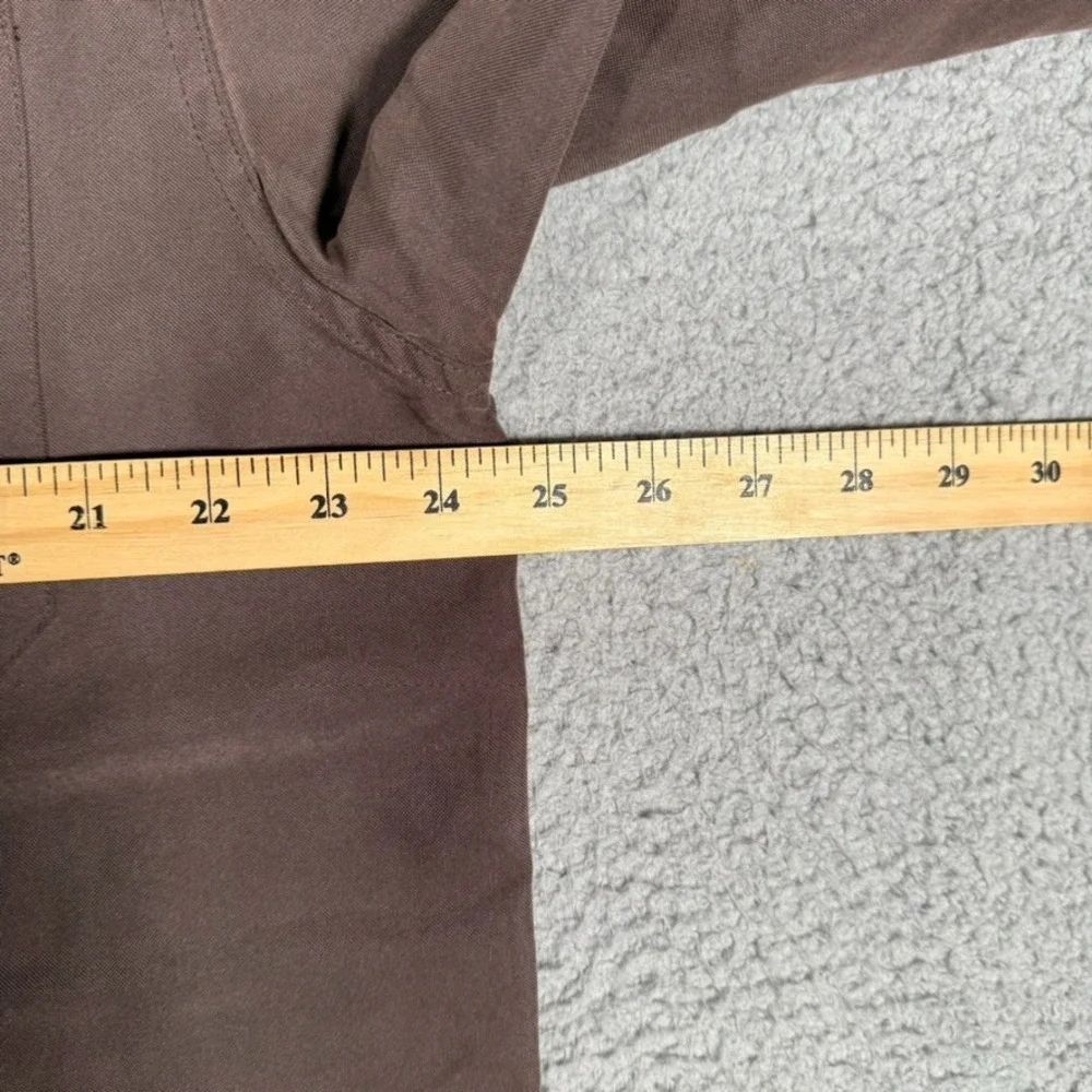 The North Face Shirt Mens XL Brown Casual Outdoor Preppy Hiking Modal Blend Logo